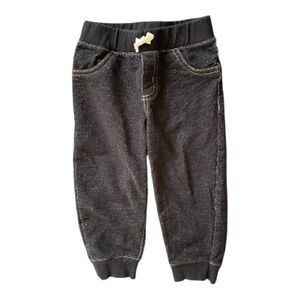 #346, Carter’s,drawstring  waist denim joggers, size 24 mo